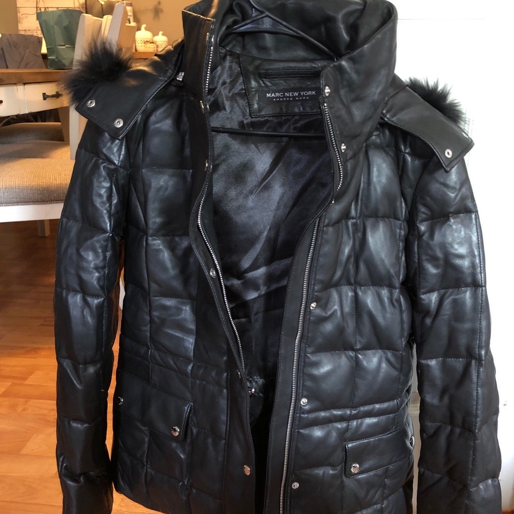 Marc New York black winter coat